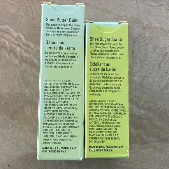 Mary Kay Balm and Scrub White Tea & Citrus Satin Lips Set New with Boxes - Picture 5 of 5